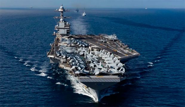 EUA enviam porta-aviões USS Gerald R. Ford  para o Caribe e aumentam pressão sobre Maduro