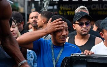 Igreja montou ponto de oração em praça cercada por corpos no Rio