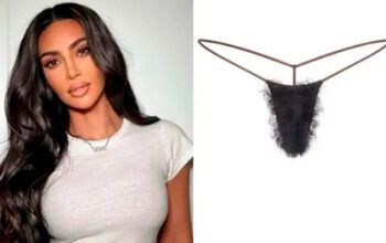 Kim Kardashian lança calcinha com “pelos pubianos” que custa quase R$ 200