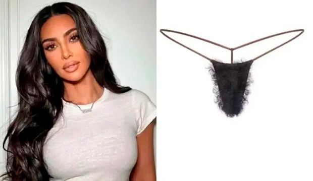 Kim Kardashian lança calcinha com “pelos pubianos” que custa quase R$ 200