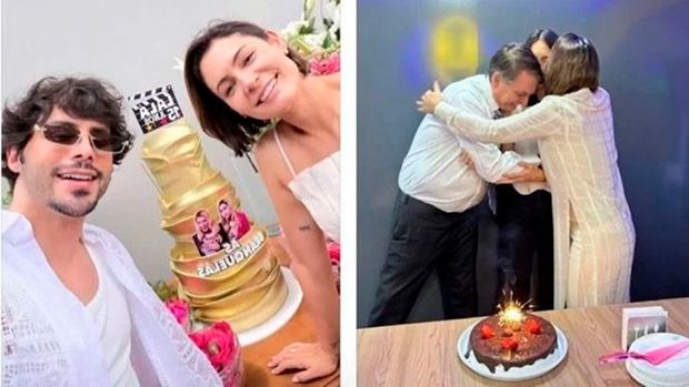 Michelle Bolsonaro tenta esconder bolo luxuoso, mas maquiador entrega tudo