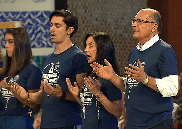 Missa em Aparecida ocorre com Alckmin e sem a presença de Tarcísio