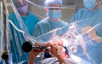 Paciente com Parkinson recupera movimentos e toca clarinete em cirurgia