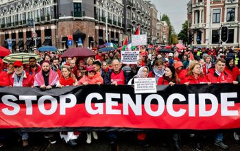 Protesto em Amsterdã contra genocídio em Gaza reúne 250 mil pessoas