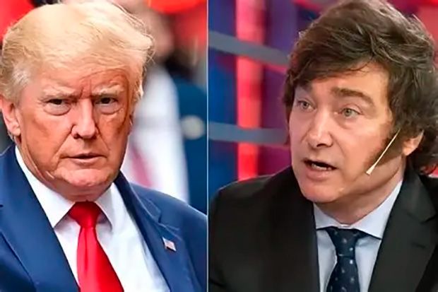 Trump diz que Milei teve 'muita ajuda' dos EUA para vencer eleição na Argentina