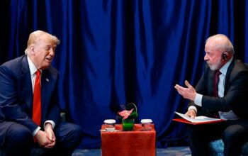 Trump parabeniza Lula por 80 anos e diz que reunião foi “ótima”