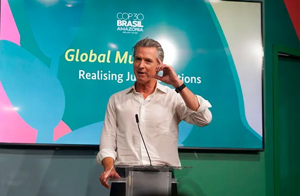 Após vir ao Brasil, governador da Califórnia reivindica crédito por recuo de tarifaço