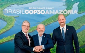 Lula se encontra com príncipe William e Keir Starmer na Cúpula do Clima de Belém