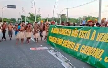 Munduruku fazem protesto e cobram participação na COP30