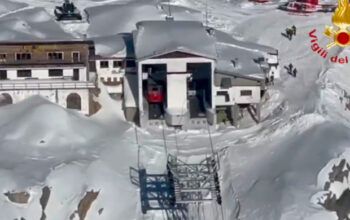 Acidente com teleférico deixa quase 100 presos em montanha na Itália