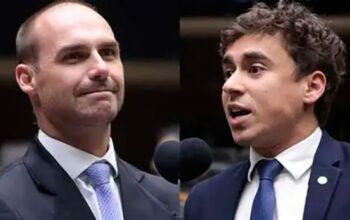 Eduardo Bolsonaro e Nikolas trocam farpas após Trump tirar sanção de Moraes