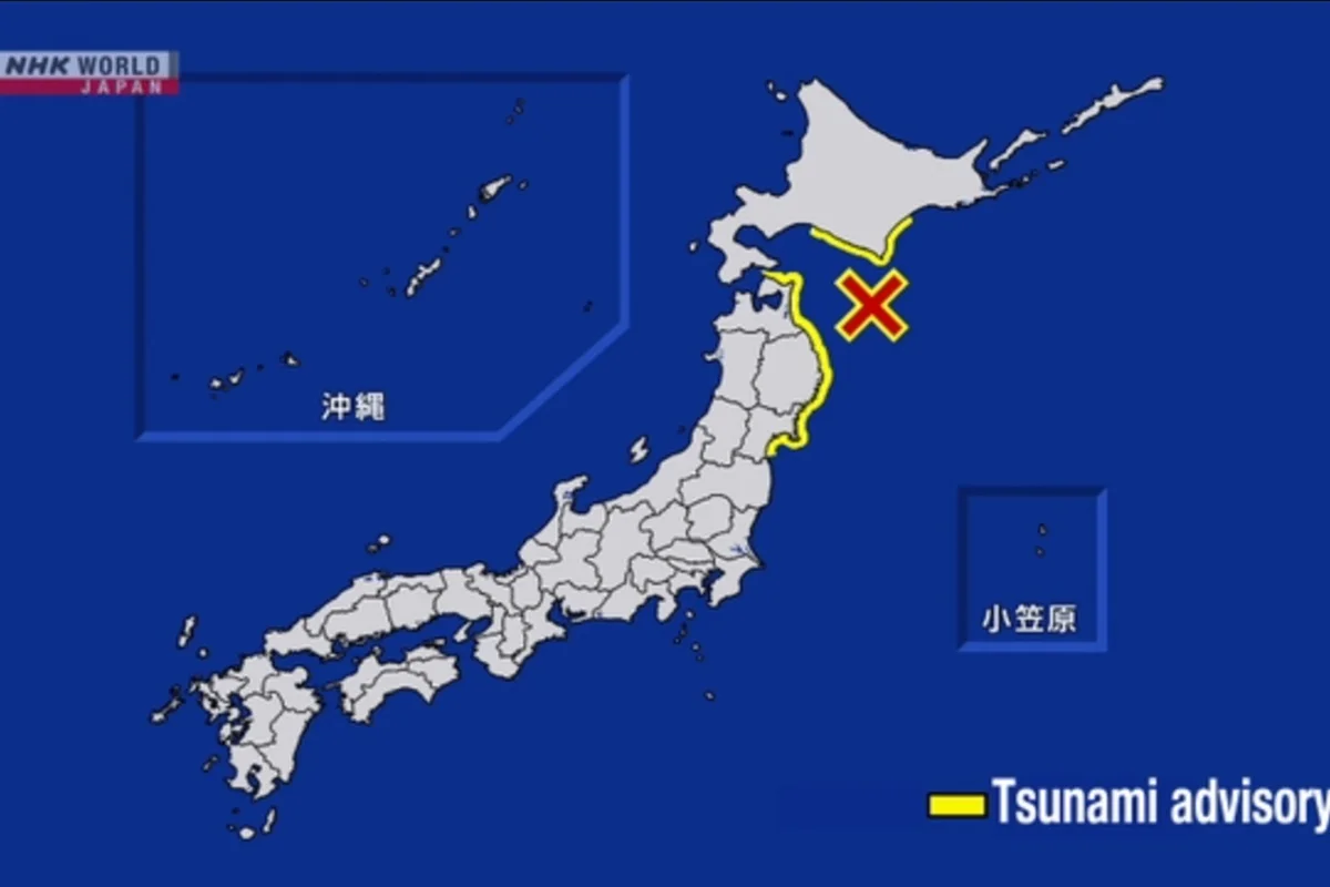 Japão emite alerta de tsunami após registrar terremoto de magnitude 6,7