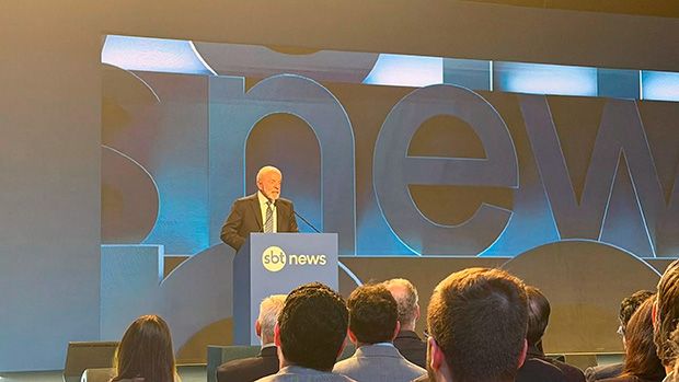 Lula defende imprensa livre e importância do jornalismo durante lançamento do canal SBT News