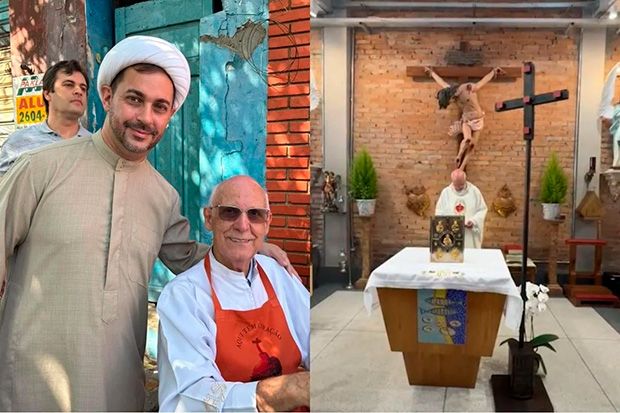 Muçulmano transmite missa do padre Júlio após veto da Igreja Católica