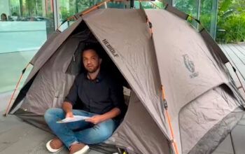 Prefeito de Embu das Artes (SP) acampa na Enel em protesto à falta de energia no município