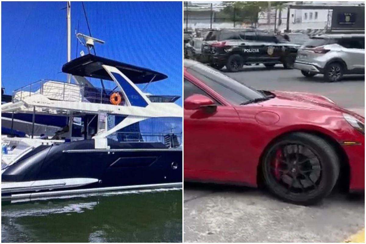 As embarcações e carros de luxo apreendidos em ação contra lavagem de dinheiro do PCC