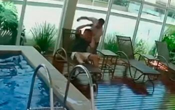 Sobrinho de Caiado é flagrado agredindo vizinho em prédio em Goiânia