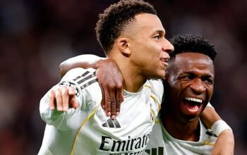 Com show de Vini Jr., Real Madrid goleia Monaco na Champions League