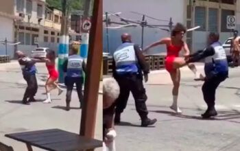 Fitness resiste à prisão após bater no namorado e luta com policiais no RJ