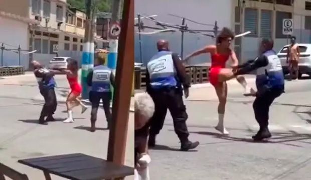 Fitness resiste à prisão após bater no namorado e luta com policiais no RJ