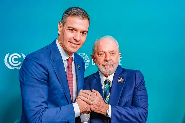 Lula agradece presidente da Espanha por apoio ao acordo com Mercosul