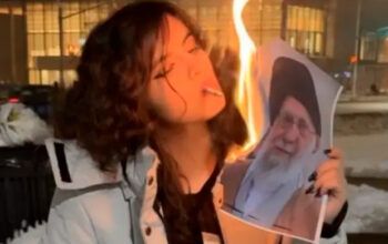 Mulher transformada em símbolo da rebelião iraniana é do Canadá