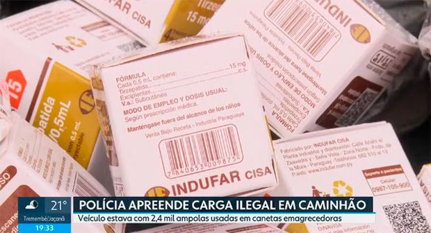 Quadrilha é presa com carga de canetas emagrecedoras contrabandeadas