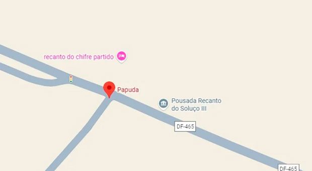 “Recanto do chifre partido” surge ao lado da Papudinha no Maps e Uber