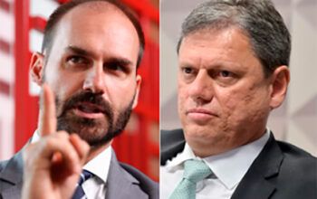 Eduardo cutuca Tarcísio e diz que disputar a presidência “não é opção”