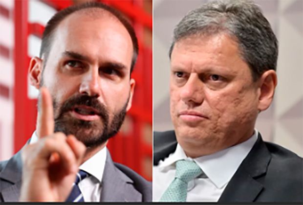 Eduardo cutuca Tarcísio e diz que disputar a presidência “não é opção”