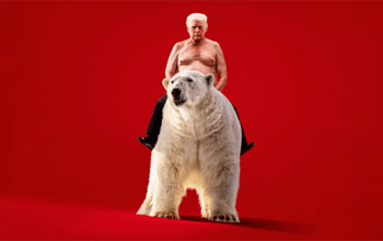 The Economist publica Trump montado em urso polar: "O verdadeiro perigo representado por Donald Trump"