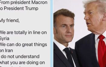 Trump expõe mensagem de Macron: 'Não entendo o que você está fazendo'