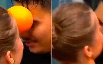 Vídeo de Pedro na prova da laranja volta a viralizar por quase beijo em Elisa: 'Escorregou'