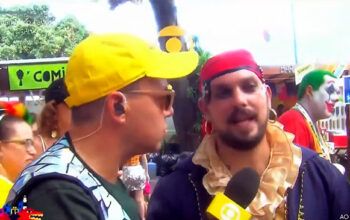 Ao vivo e na Globo, folião de Olinda deseja ‘muita cerveja e Bolsonaro preso’