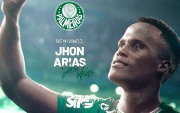 Palmeiras anuncia a contratação do colombiano Jhon Arias