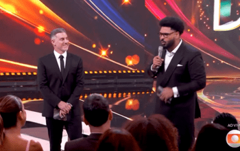 Paulo Vieira constrange Huck ao vivo na Globo com piadas sobre Vorcaro e PowerPoint