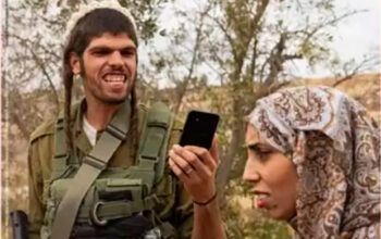 Capa de revista italiana com colono israelense humilhando jovem palestina causa crise diplomática