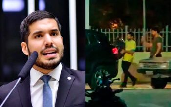 Deputado bolsonarista é flagrado despejando lixo na calçada da prefeitura de Fortaleza