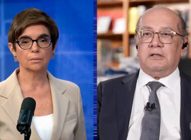 Na Globo, Gilmar cobra “autocrítica” da emissora por evento bancado por Vorcaro e pela Lava Jato