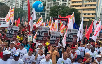 “Alcolumbre fascista, ladrão e entreguista” dá o tom em ato no Dia do Trabalho em SP