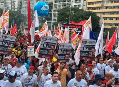 “Alcolumbre fascista, ladrão e entreguista” dá o tom em ato no Dia do Trabalho em SP