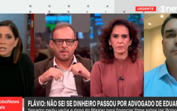 Flávio Bolsonaro causa saia justa na Globo ao lembrar de dinheiro do Master para Huck