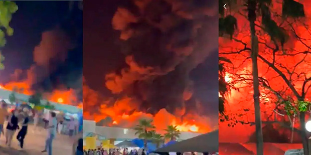 Incêndio deixa 5 mortos em parque de diversões no México