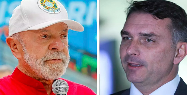Lula lidera e Flávio Bolsonaro cai 4,7 pontos no 2º turno, diz Apex/Futura