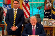 Trump fez elogio a Lula em encontro com Flávio Bolsonaro na Casa Branca