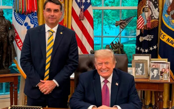 Trump fez elogio a Lula em encontro com Flávio Bolsonaro na Casa Branca