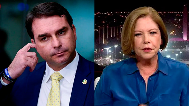 Flávio Bolsonaro surta com colunista que questionou por que ele não foi alvo da PF no Caso Master