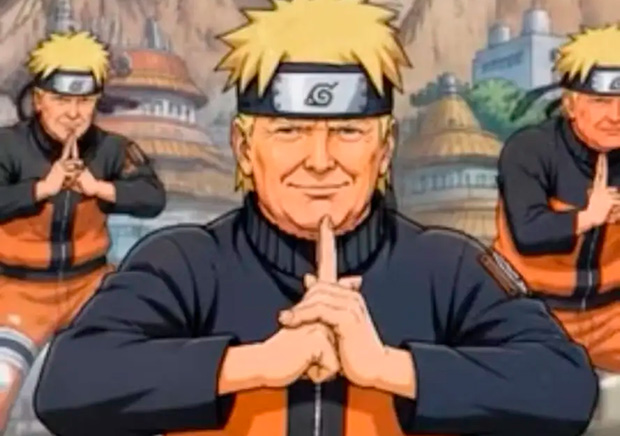 Japoneses criam petição contra Trump após aparecer como Naruto em VÍDEO de IA