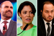 Michelle deixa de seguir Eduardo e Carlos Bolsonaro após crise familiar com Flávio