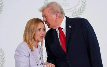 Meloni desmente Trump sobre ter “implorado” por foto: “Declarações inventadas”